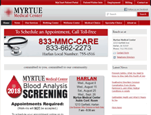 Tablet Screenshot of myrtuemedical.org